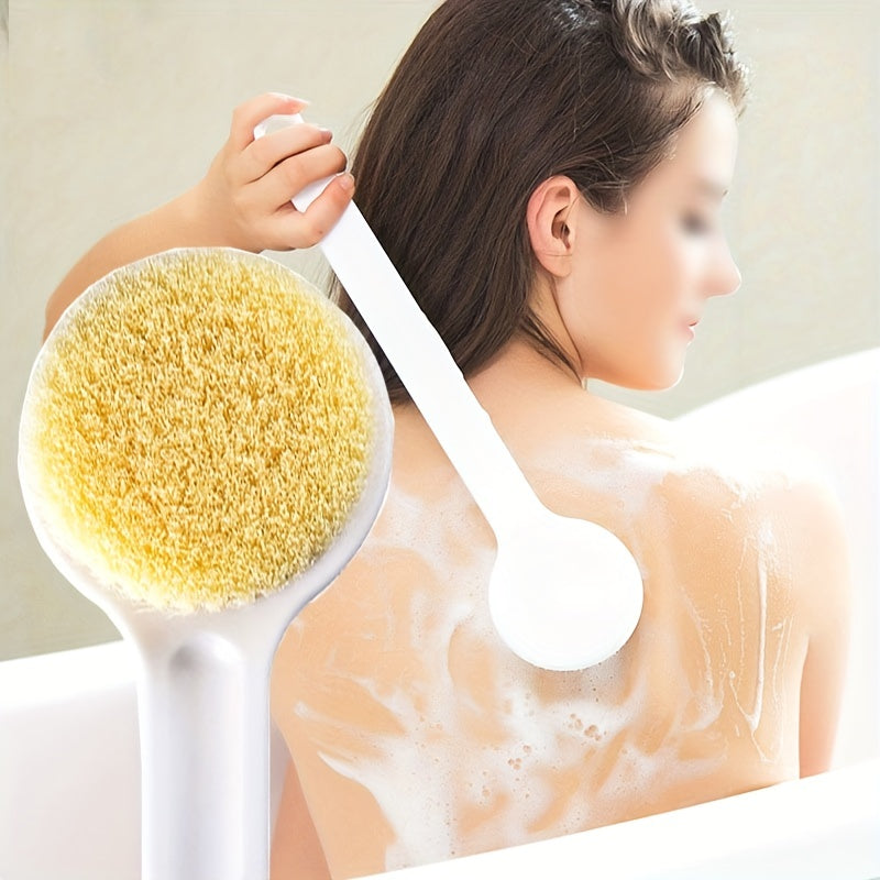 1pc, Bath Brush Rub Back Do Not Beg People Long Handle Bath Brush Scrub Bath Bath Rub Back Exfoliating Artifact
