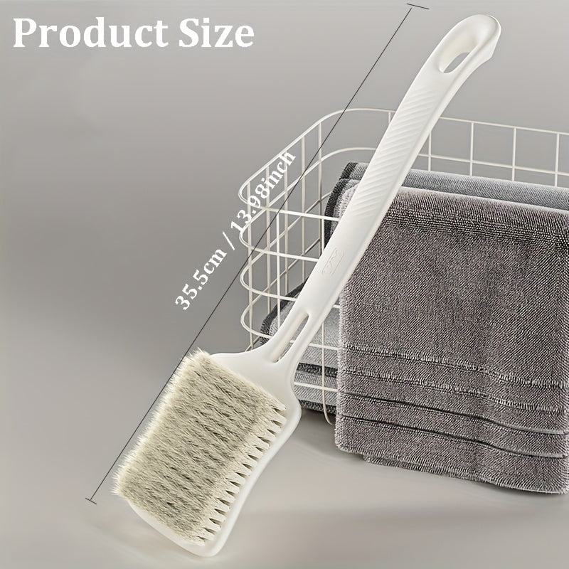 2 Pack Extra Long Handle Bath Brush With Ergonomic Grip, Back Scrubber For Exfoliation & Deep Cleaning, Firm Bristles For Dead Skin Removal, Hanging Hook For Shower Storage, Ideal For Seniors & Limited Mobility, Extended Reach, Heavy-Duty, Non-Slip Grip