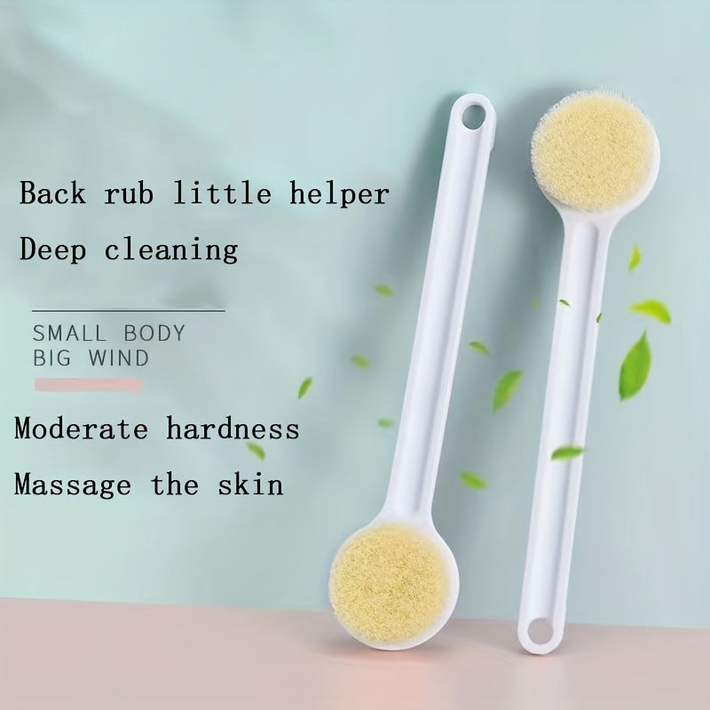 1pc, Bath Brush Rub Back Do Not Beg People Long Handle Bath Brush Scrub Bath Bath Rub Back Exfoliating Artifact